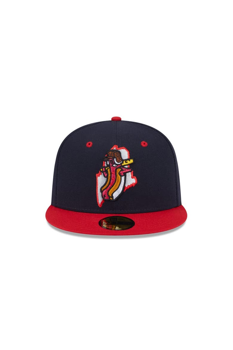Men's New Era  Navy Portland Sea Dogs Theme Nights 59FIFTY Fitted Hat, Alternate, color, Navy