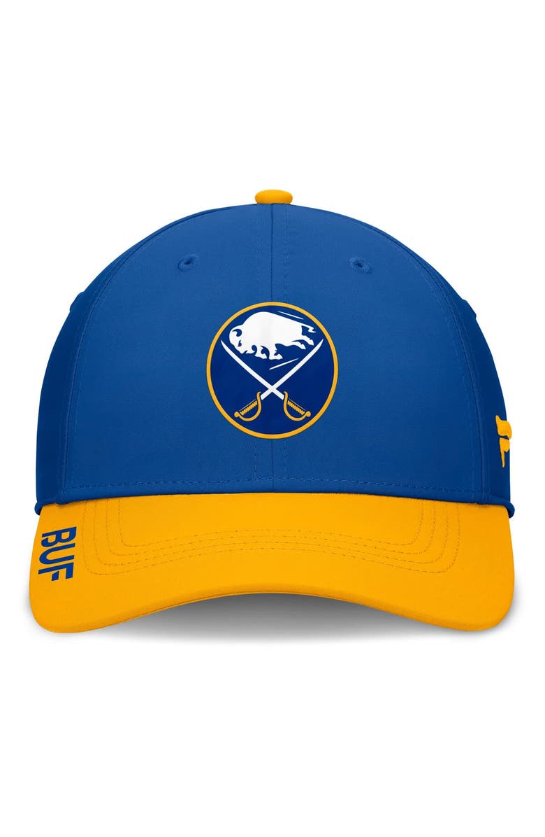 FANATICS Men's Fanatics Royal/Gold Buffalo Sabres Authentic Pro Rink Flex Hat, Alternate, color, Royal