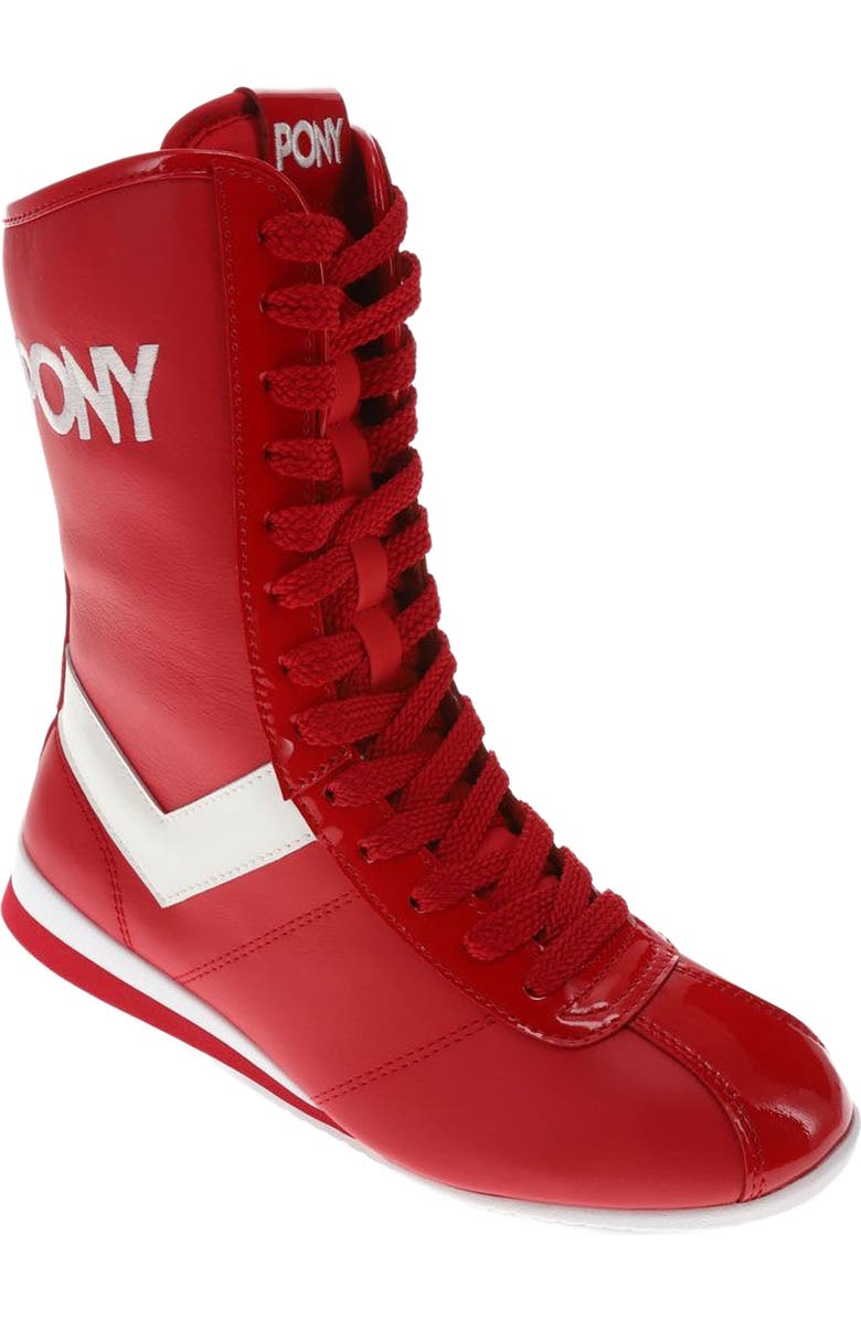 PONY KO-80 High Patent Sneakers, Main, color,