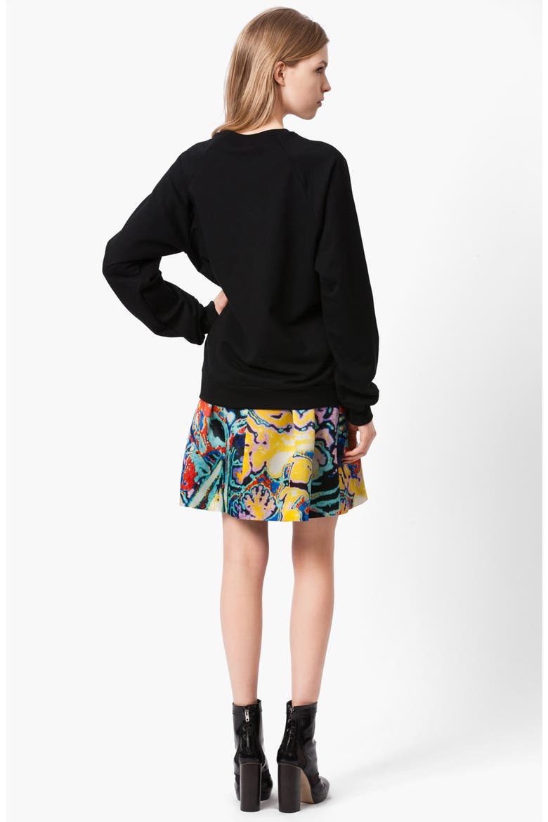 Brain Graphic Sweatshirt, Alternate, color, BLACK