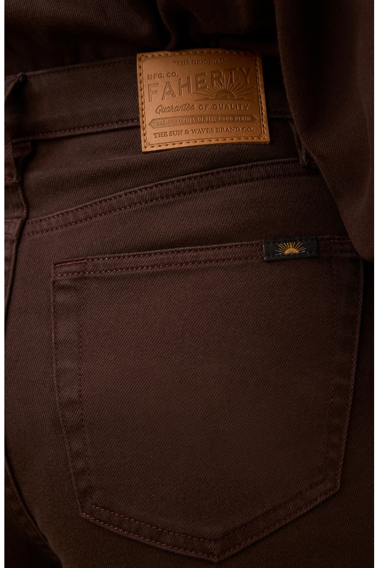 Saturday High Waist Wide Leg Jeans, Alternate, color, CHOCOLATE BROWN