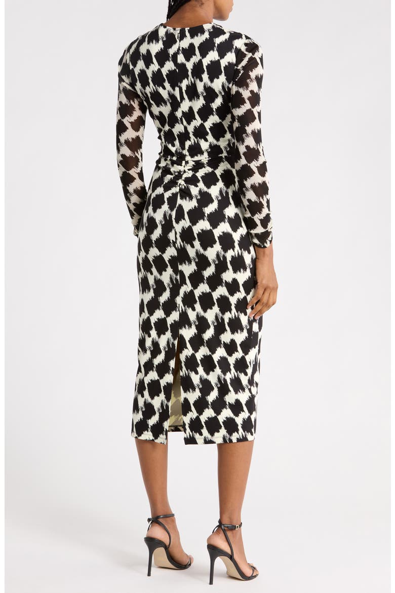 Libra Long Sleeve Dress, Alternate, color, BRUSH TOOTH