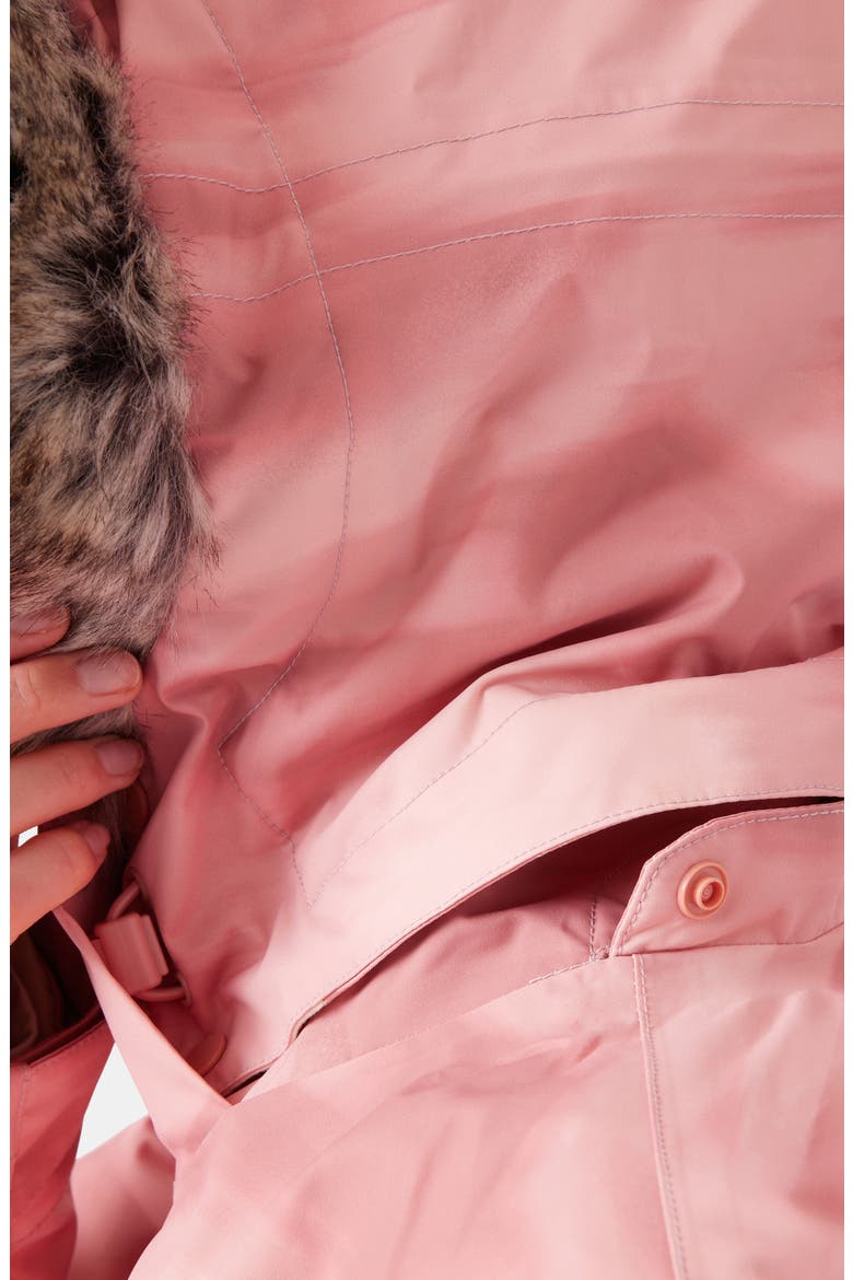 Jet Ski Technical Snow Jacket with Removable Faux Fur Trim & Hood, Alternate, color, PINK COMBO