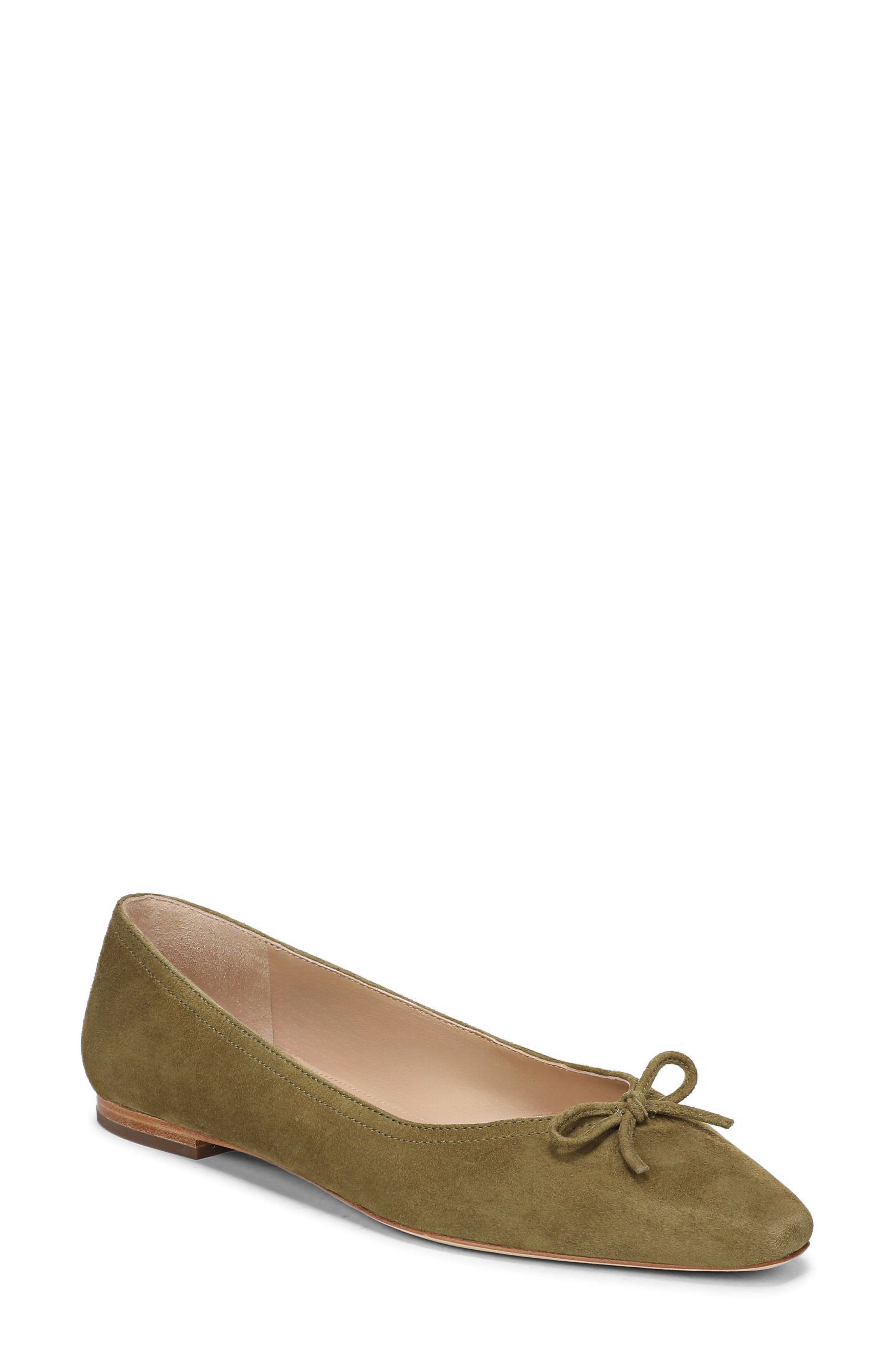 Cailey Ballet Flat, Main, color, FENNEL GREEN