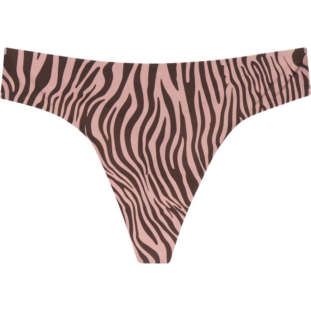 Meundies Dreamseam Thong In Animal Print