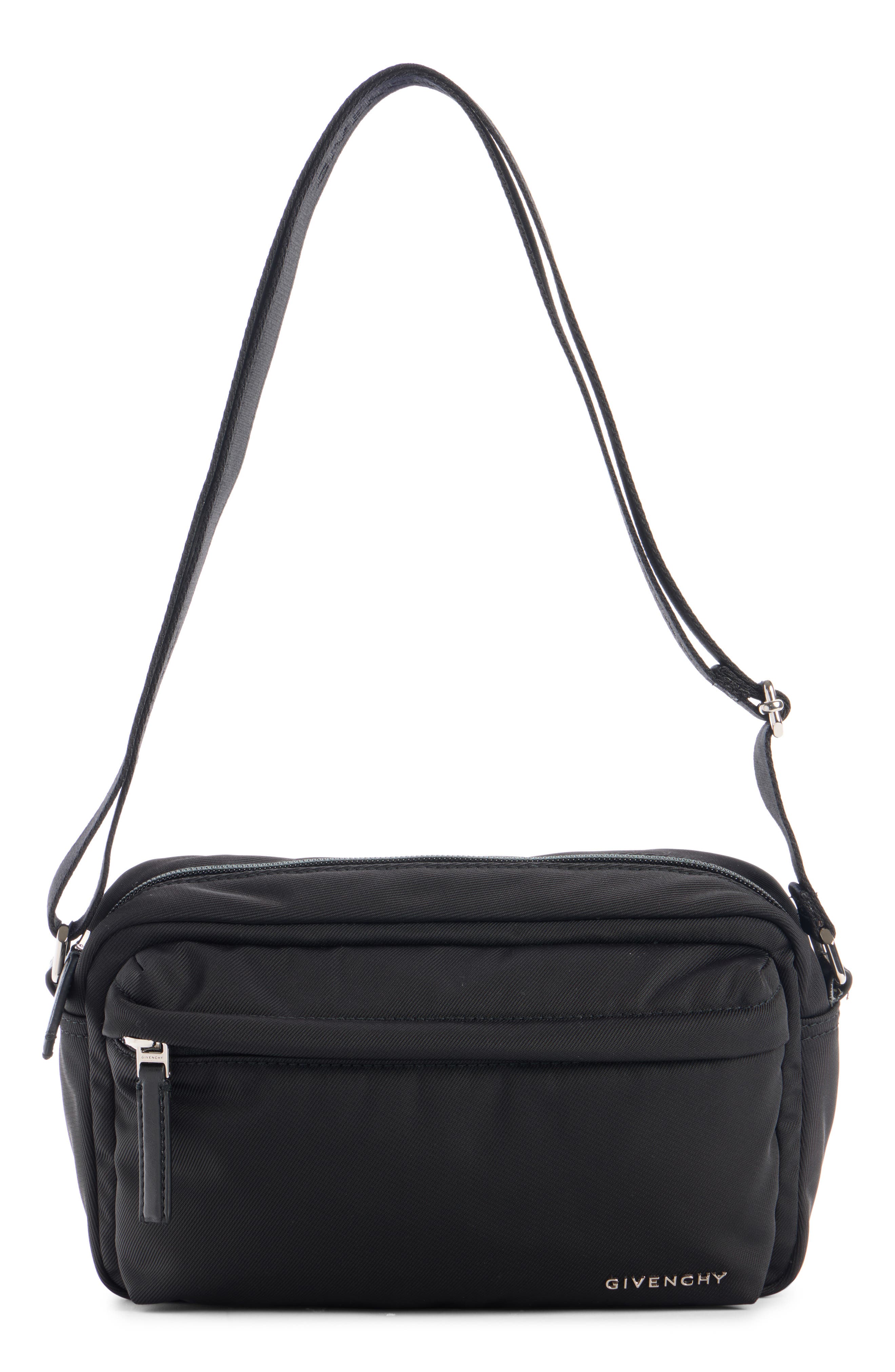 Givenchy Essential U Canvas Crossbody Camera Bag, Main, color, Black