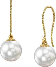 The Pearl Source White South Sea Pearl Cindy Earrings