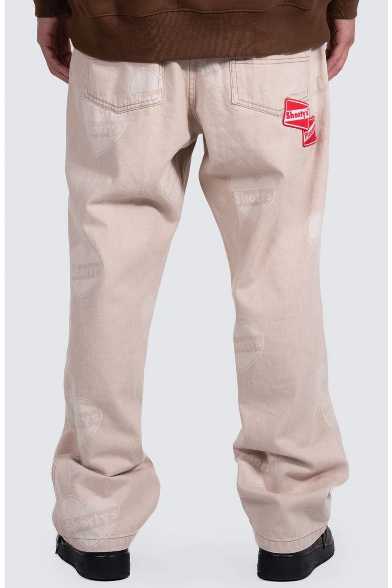 x Shorty's Heart Ultra Loose Fit Work Pants, Alternate, color, BEIGE