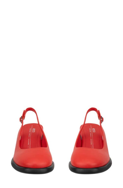 Ecco Sculpted Lx 55 Slingback Pump In Red