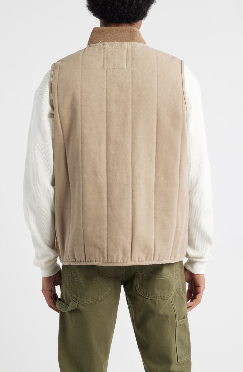 Dickies Quilted Cotton Canvas Vest, Alternate, color, Desert Sand