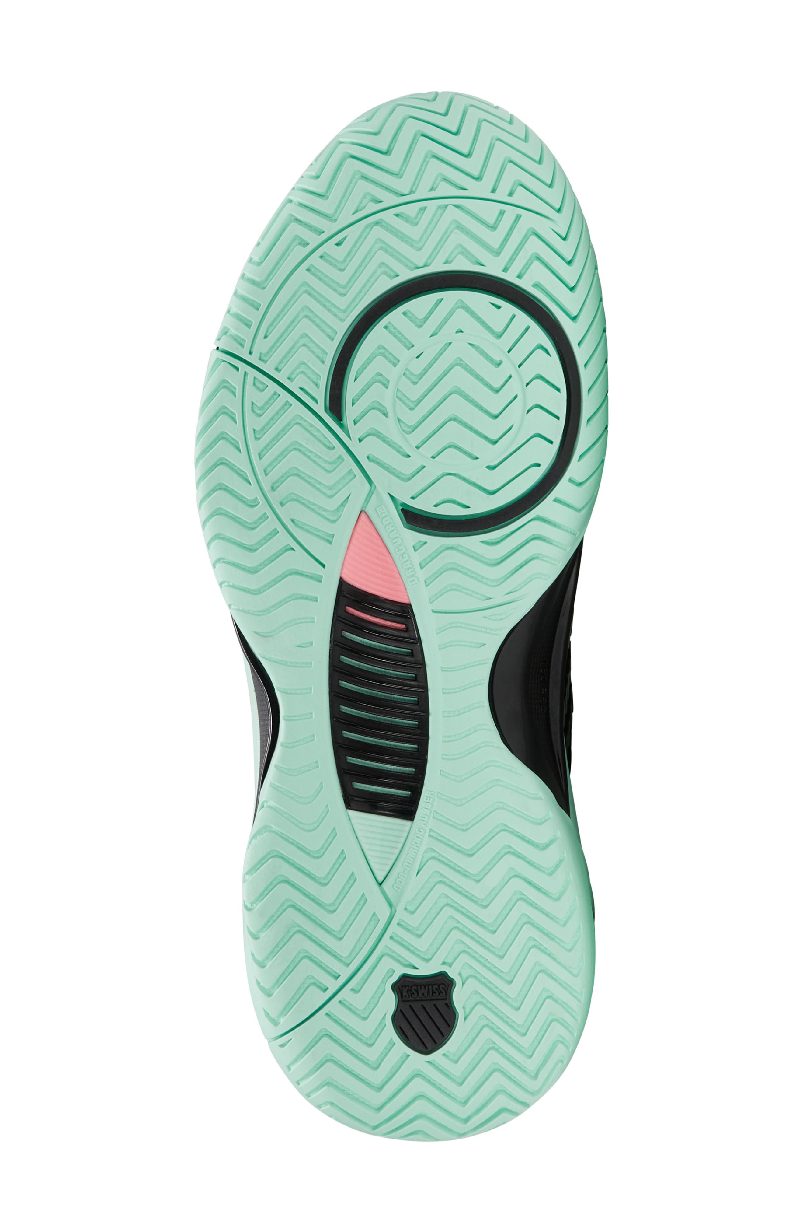 K-Swiss Hypercourt Supreme 2 Tennis Shoe, Alternate, color, Black/ Neon Mint