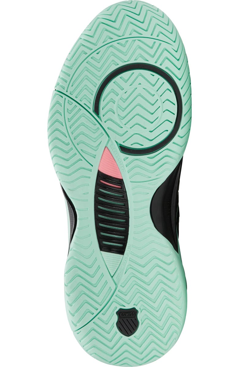 K-Swiss Hypercourt Supreme 2 Tennis Shoe, Alternate, color, Black/ Neon Mint