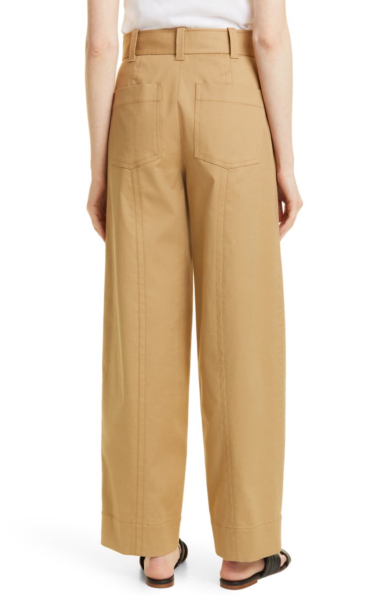 Vince Seam Front Stretch Cotton Trousers, Alternate, color, 