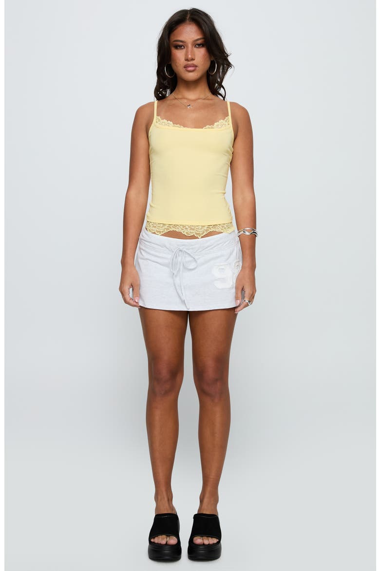 Falling Through Lace Trim Camisole, Alternate, color, YELLOW