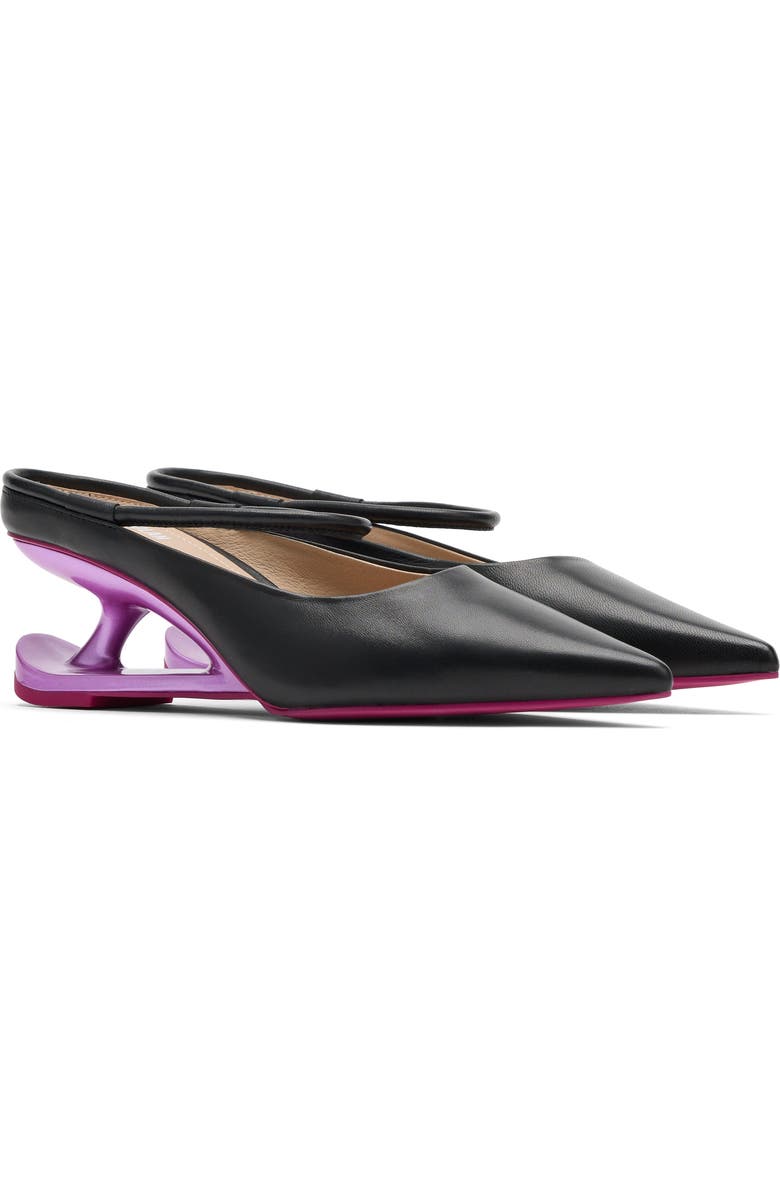 MARC NOLAN Sophia Leather Strap Pumps, Alternate, color, Black/Magenta