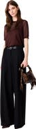maje Wide-leg suit trousers