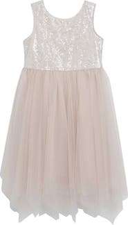 Speechless Kids' Sequin Sharkbite Hem Dress