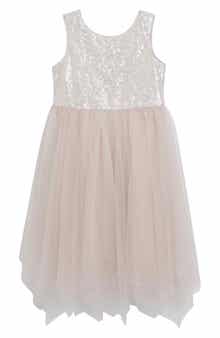 Kids' Sequin Sharkbite Hem Dress