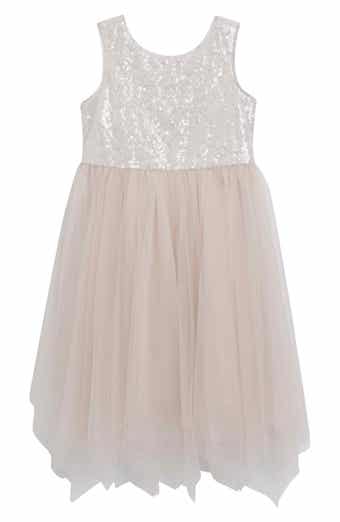 Kids' Sequin Sharkbite Hem Dress