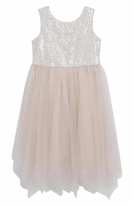 Kids' Sequin Sharkbite Hem Dress
