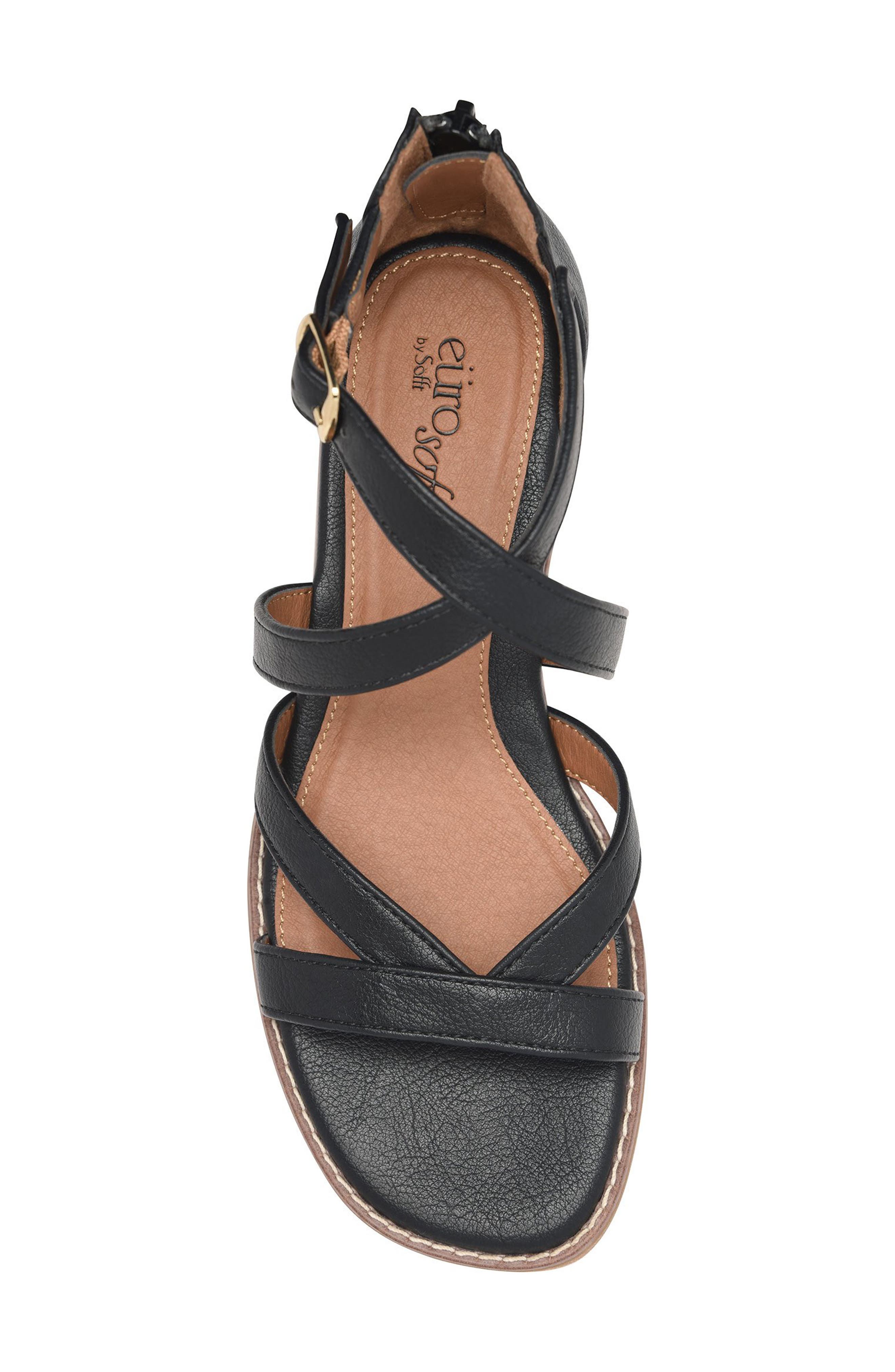 EUROSOFT Mysti Sandal, Alternate, color, Black