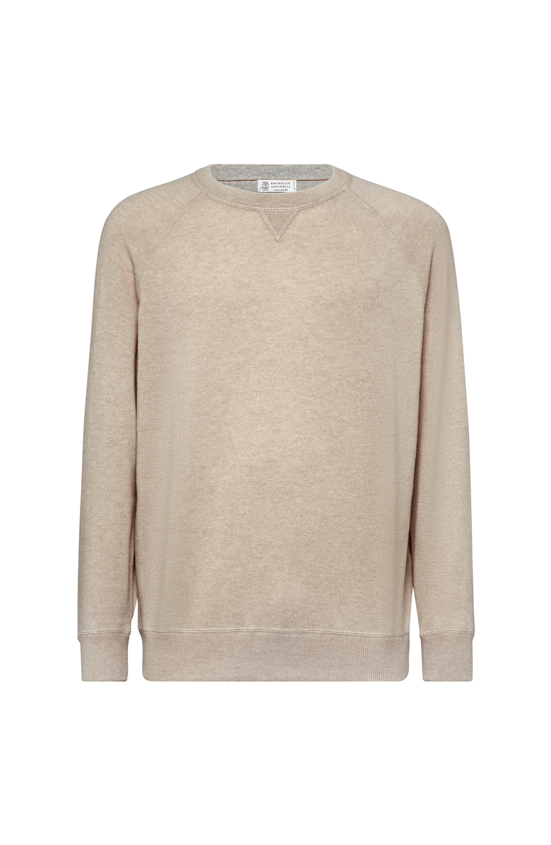 Brunello Cucinelli Sweatshirt-style sweater, Main, color, Sand