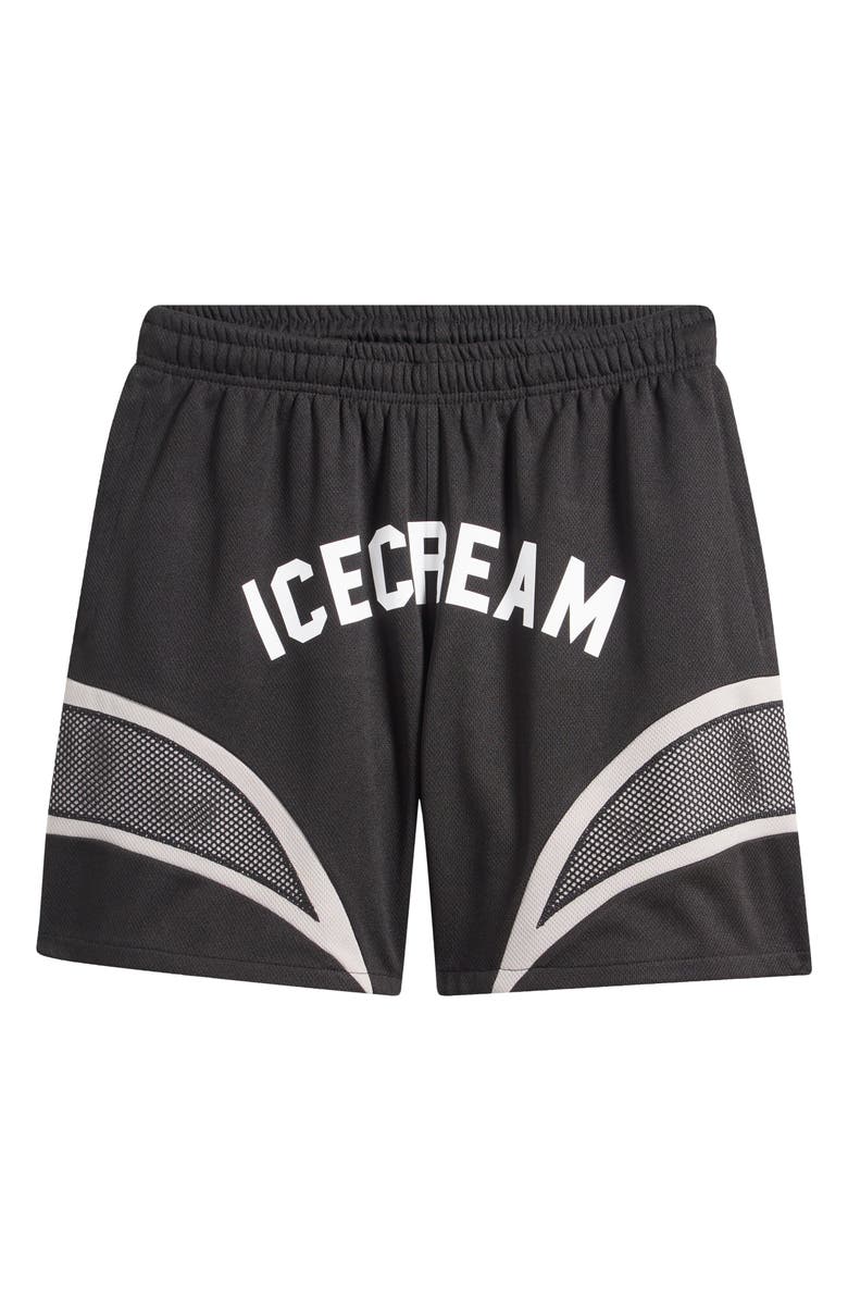 ICECREAM Catch Logo Shorts, Alternate, color, Black