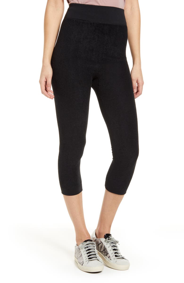 Hue Reversible Terry Capri Leggings, Alternate, color,