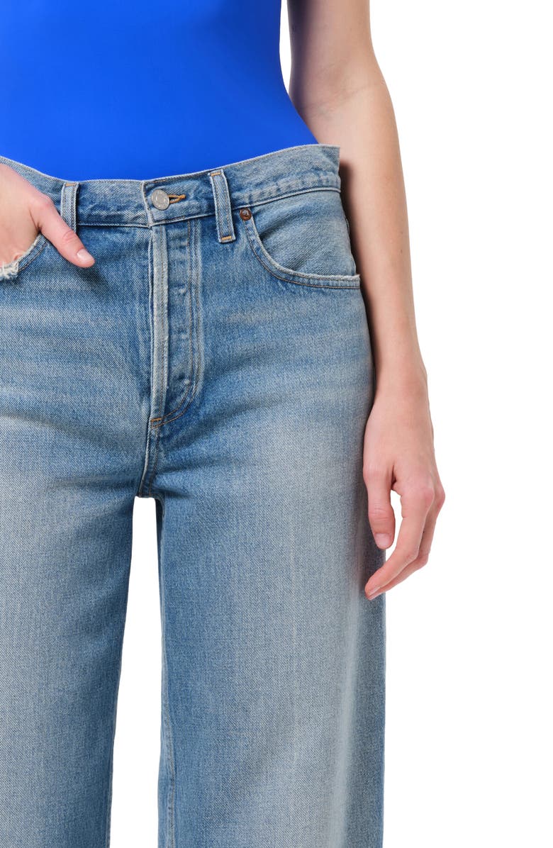 AGOLDE Arc Loose Wide Leg Jeans, Alternate, color, Brink Md Vnt Ind W/ Crease Li