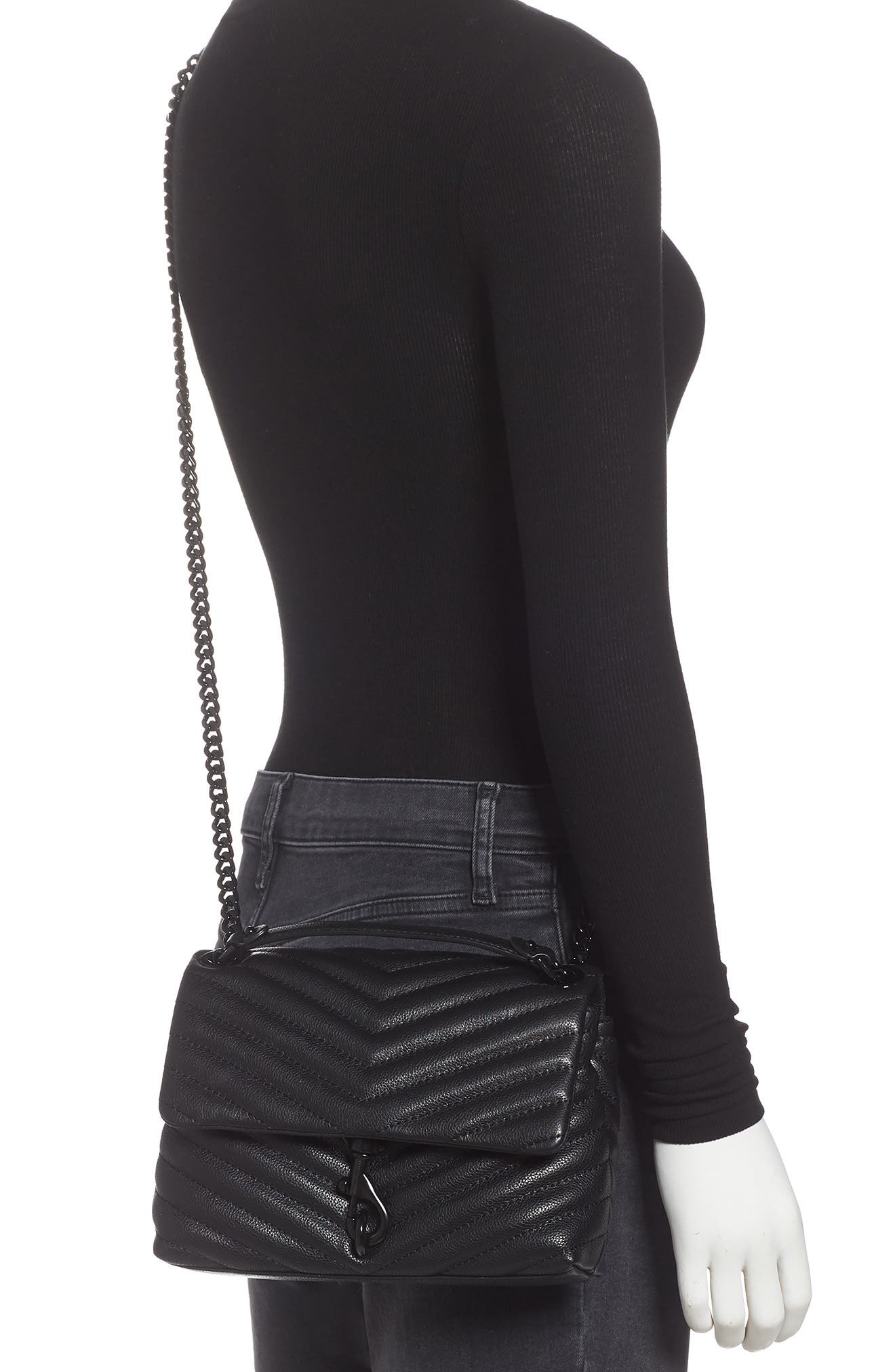 Rebecca Minkoff Edie Quilted Leather Bag, Alternate, color, 