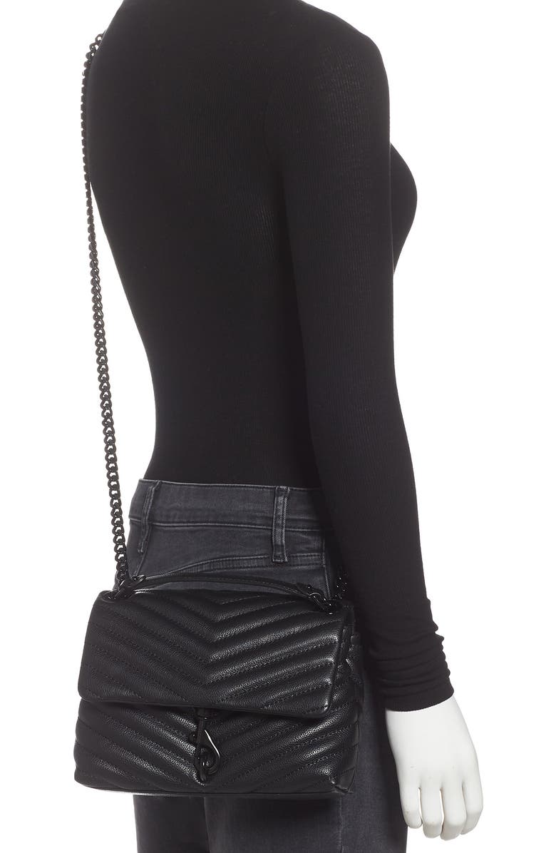 Rebecca Minkoff Edie Quilted Leather Bag, Alternate, color,