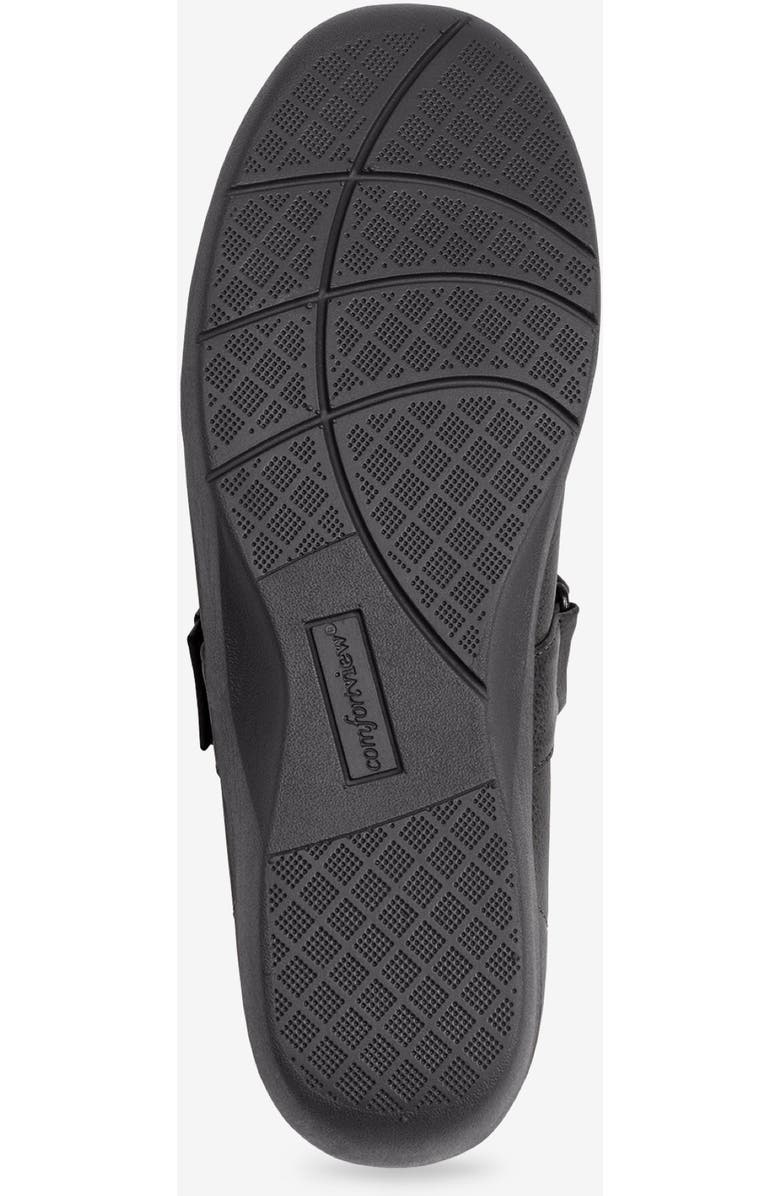 Comfortview The Carla Mary Jane Flat, Alternate, color, Black