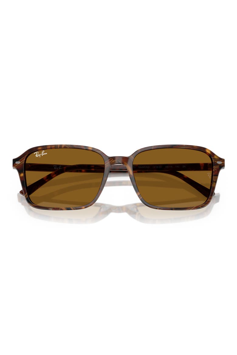 58mm Square Sunglasses, Alternate, color, BROWN