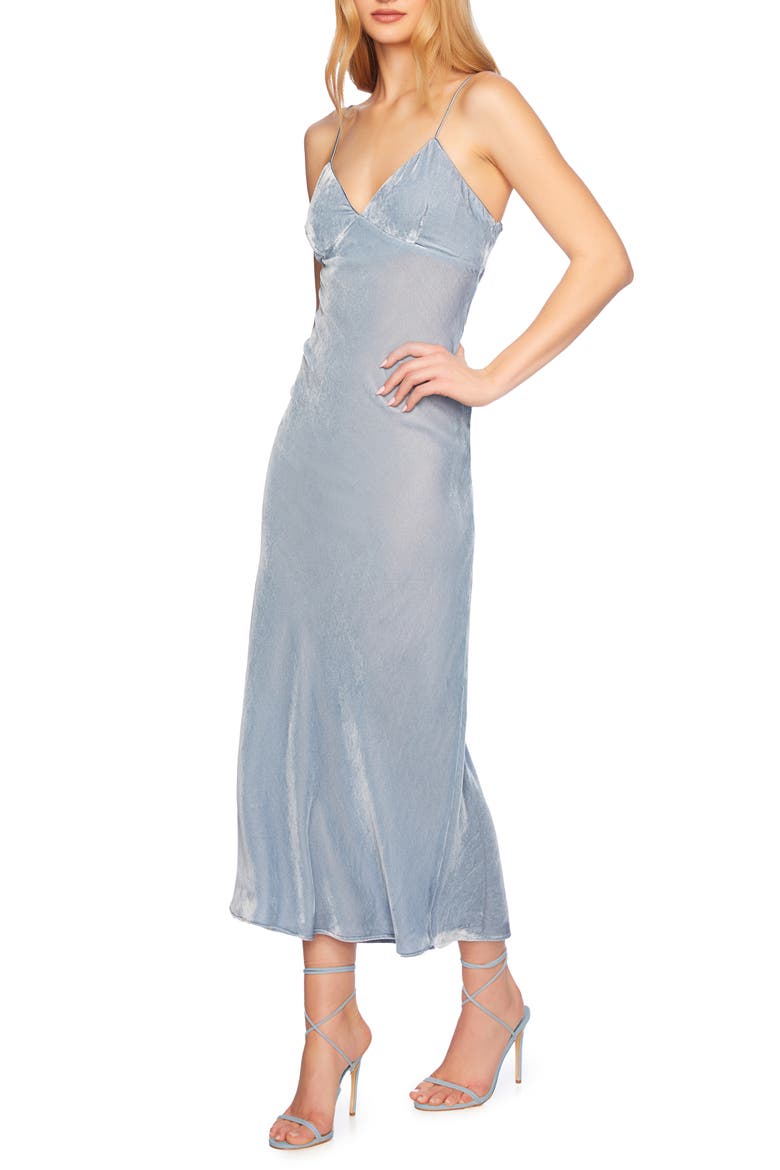 Velvet Slipdress, Alternate, color, SERENITY