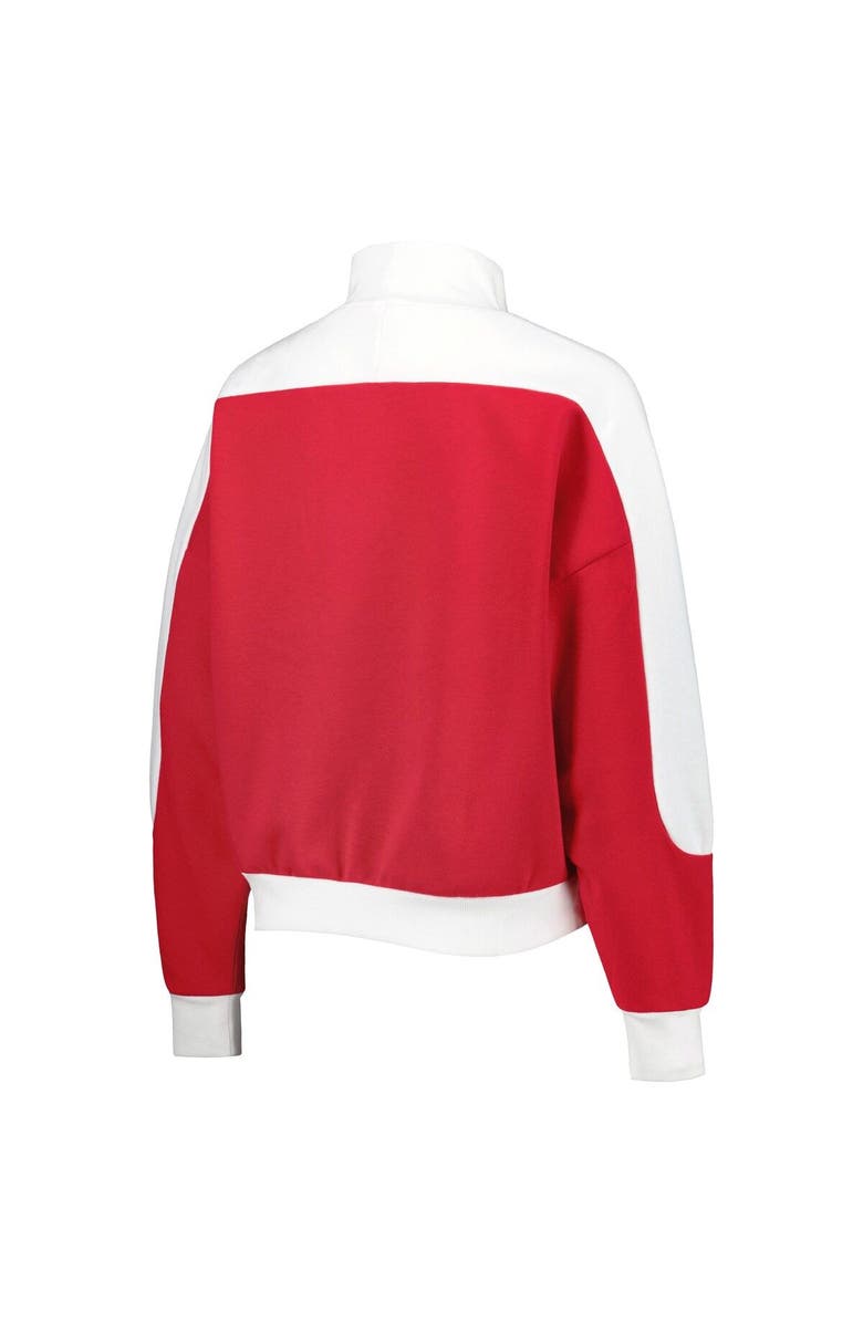 GAMEDAY COUTURE Women's Gameday Couture Crimson Oklahoma Sooners Make it a Mock Sporty Pullover Sweatshirt, Alternate, color, Crimson