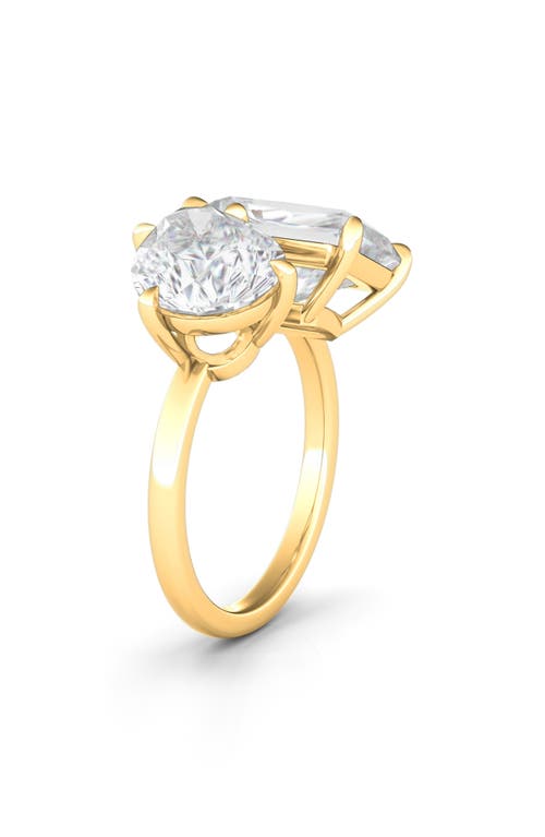 Hautecarat Lab Created Diamond Ring In 18k Yellow Gold