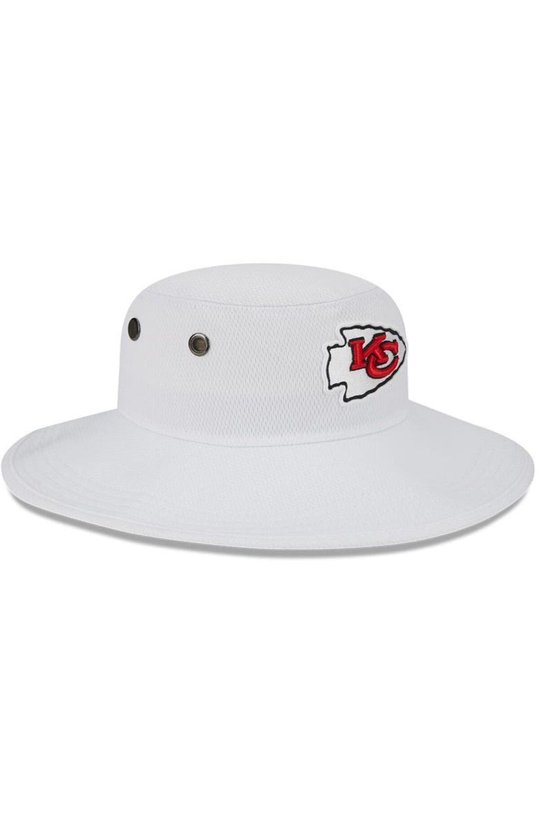 New Era Men's New Era White Kansas City Chiefs 2023 NFL Training Camp Panama Bucket Hat, Alternate, color, 