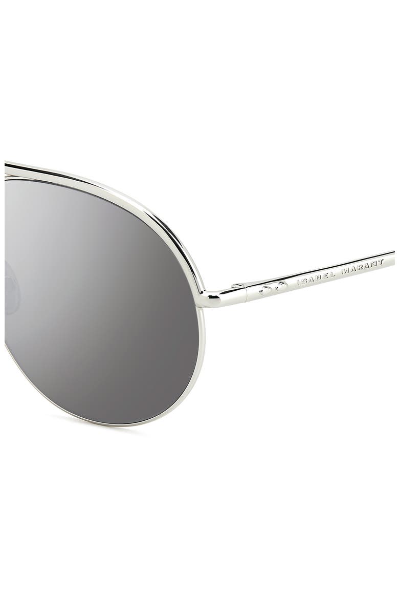 62mm Oversize Navigator Sunglasses, Alternate, color, PALLADIUM/ SILVER SP