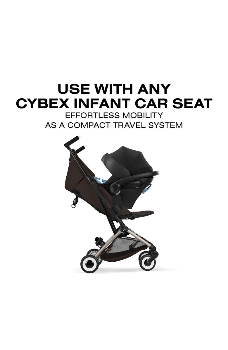 CYBEX Libelle 2 Ultracompact Lightweight Travel Stroller, Alternate, color, Chocolate Brown