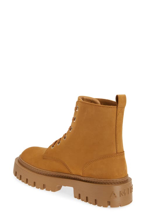 Amiri Ma Jumbo Suede Ankle Boots In Wheat