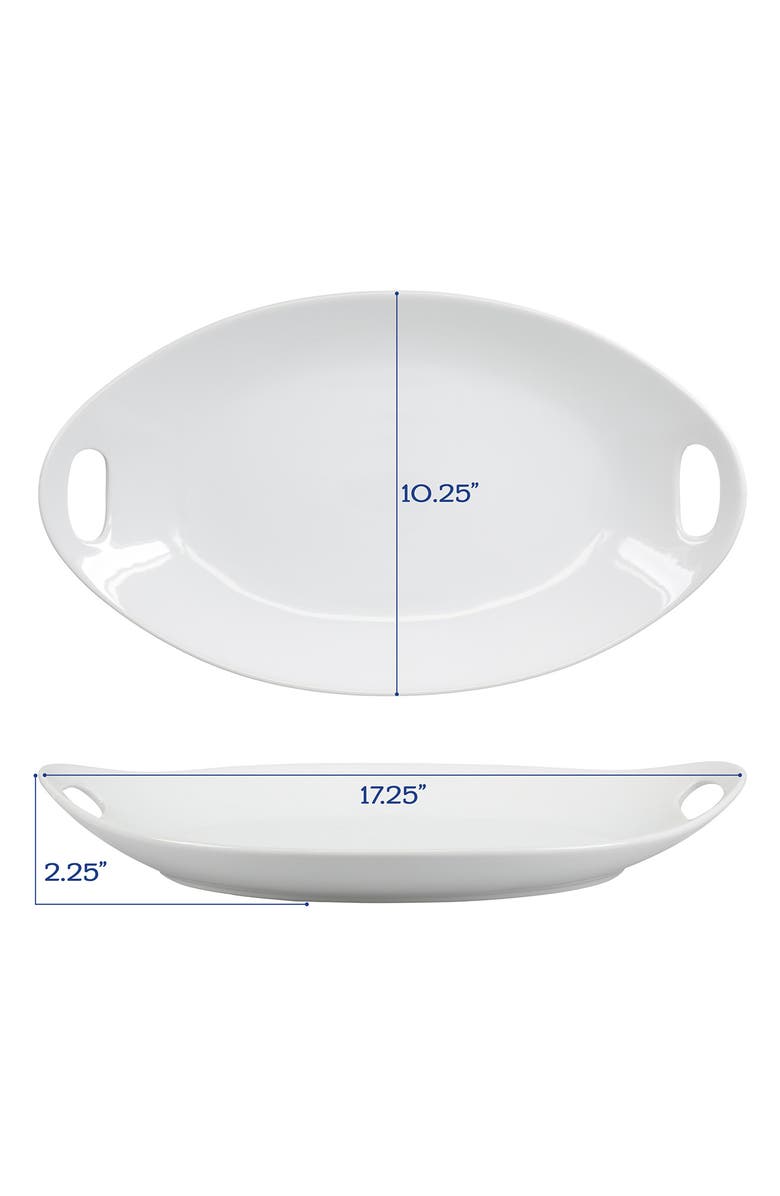 BIA Cordon Bleu Porcelain Oval Platter, Alternate, color, White