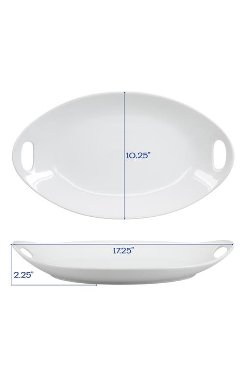 Bia Cordon Bleu Porcelain Oval Platter In White