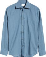 Jack Victor Leonard Cotton Button-Up Shirt