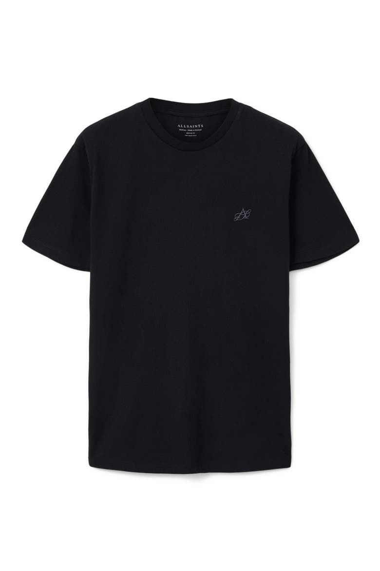 Cipher Relaxed T-Shirt, Alternate, color, JET BLACK