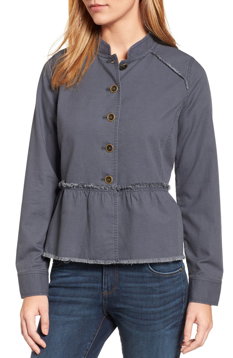 Caslon<sup>®</sup> Twill Peplum Jacket, Alternate, color, 
