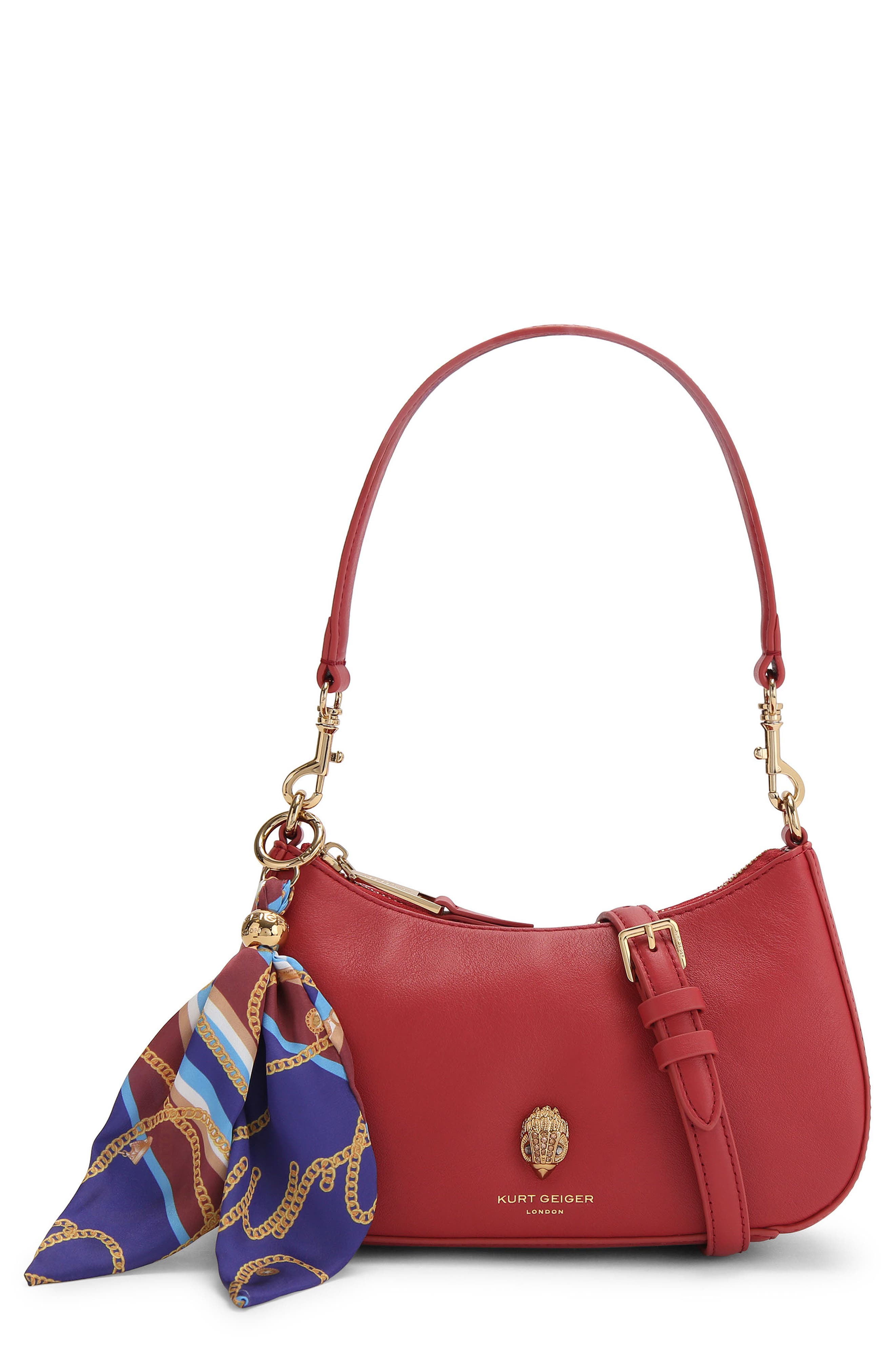 Kurt Geiger London Sloane Leather Hobo Crossbody Bag, Main, color, 
