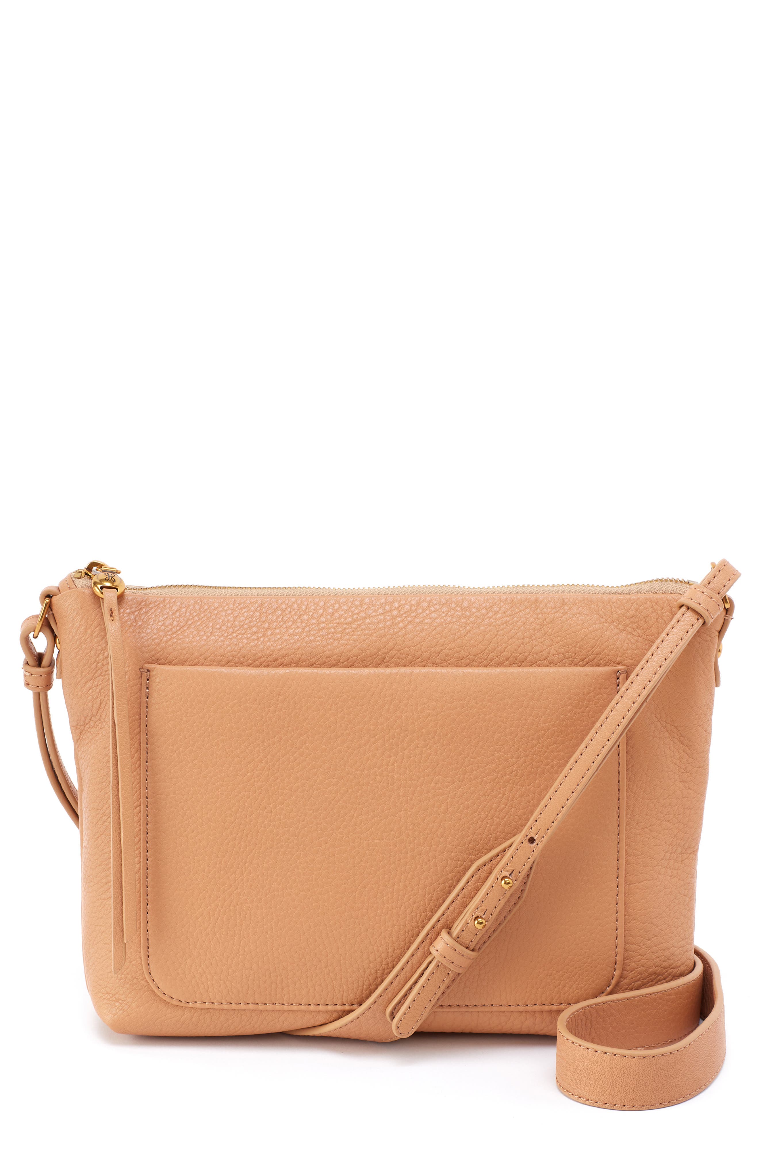Medium Tripp Leather Crossbody Bag, Main, color, SANDSTORM