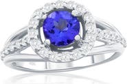 SOUZANA by Suzy Levian 14K White Gold 1.61ct Tanzanite & 0.30cttw Diamond Ring