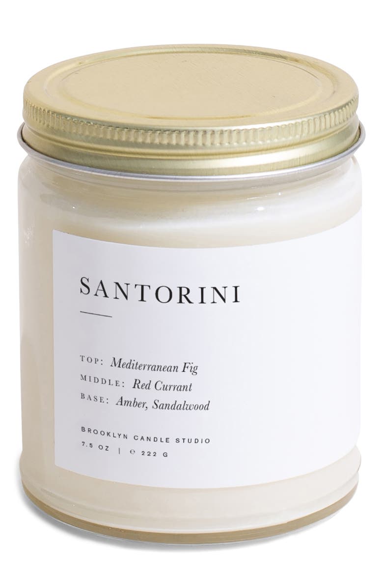 BROOKLYN CANDLE STUDIO Santorini Jar Candle, Main, color, 