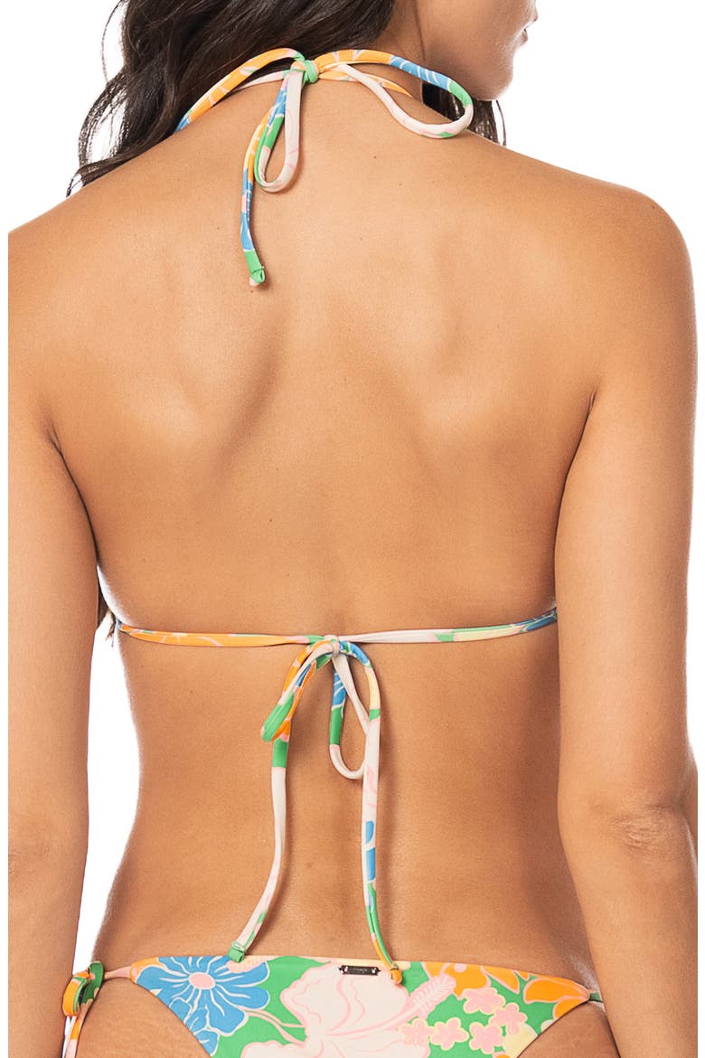 Tropic Lei Balmy Reversible Bikini Top, Alternate, color, OPEN GREEN